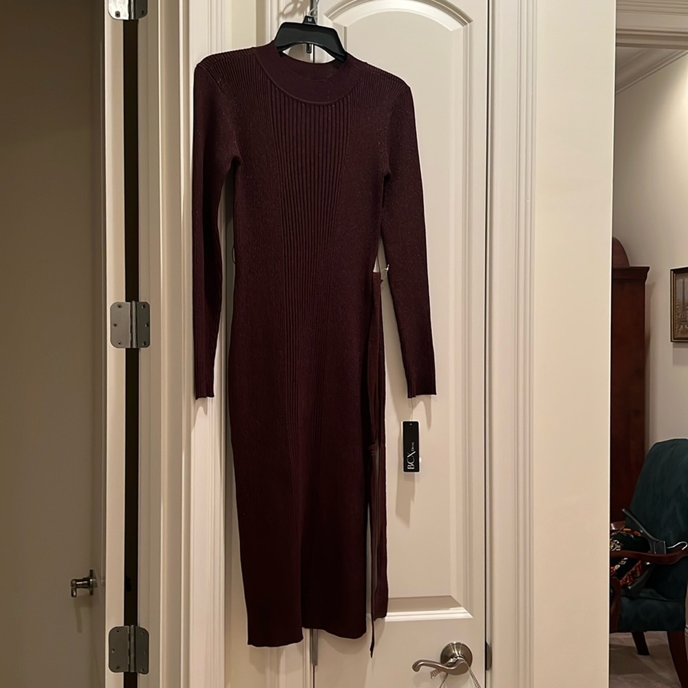 BCX brown sweater dress small